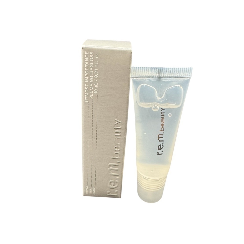 NWT r.e.m. beauty Clear Plumping Lip Gloss- In Box